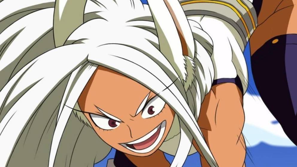 personagens morenas de anime: Mirko de My Hero Academia