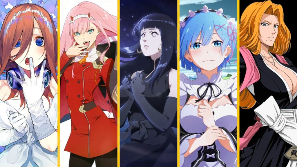 personagens femininas de animes mais bonitas